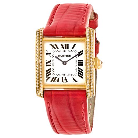 tank watch cartier donna|cartier tank watch ladies automatic.